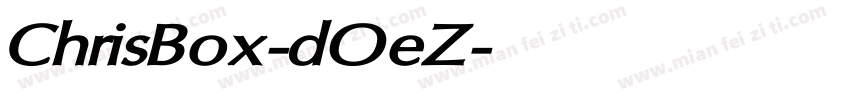 ChrisBox-dOeZ字体转换