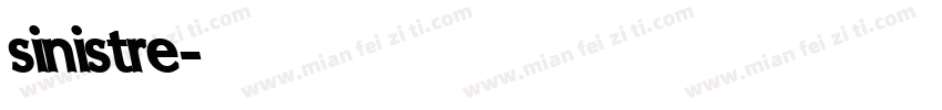 sinistre字体转换