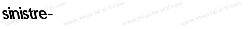 sinistre字体转换