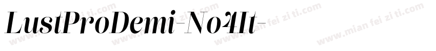 LustProDemi-No4It字体转换