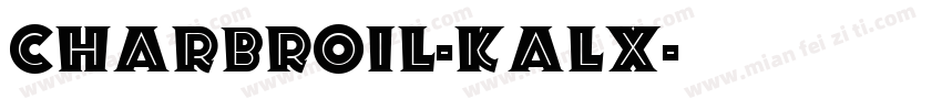 Charbroil-KAlX字体转换