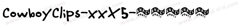 CowboyClips-xxX5字体转换