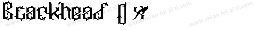 Blackhead-6O6x字体转换