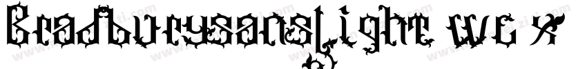 BradburysansLight-wl6x字体转换