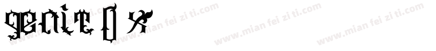 Genit-O6x6字体转换