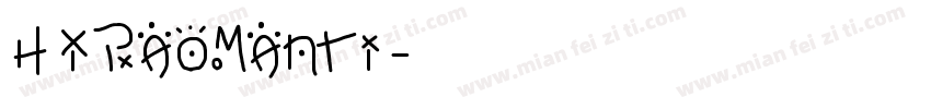 HYBaoManTi字体转换
