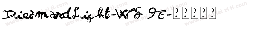 DiezmardLight-WG9E字体转换