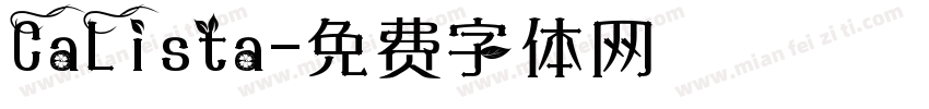 CaLista字体转换