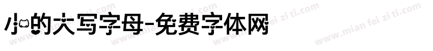 小的大写字母字体转换