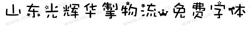 山东光辉华掣物流字体转换