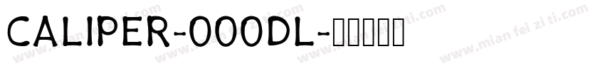 CALIPER-000DL字体转换