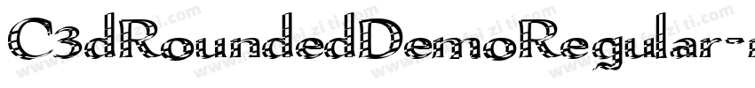 C3dRoundedDemoRegular-rVoO字体转换