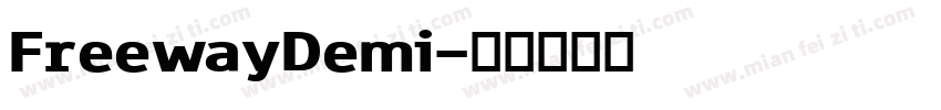 FreewayDemi字体转换