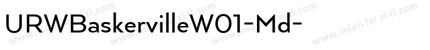 URWBaskervilleW01-Md字体转换