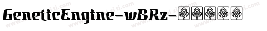 GeneticEngine-wBRz字体转换