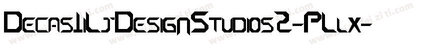 DecasIiLjDesignStudios2-PLlx字体转换