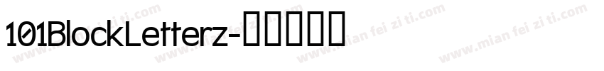 101BlockLetterz字体转换