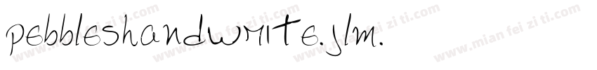 pebbleshandwrite-jlm字体转换