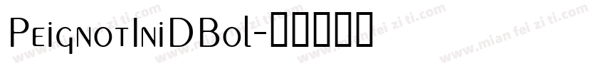 PeignotIniDBol字体转换