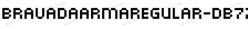 BravadaArmaRegular-dB7Z字体转换