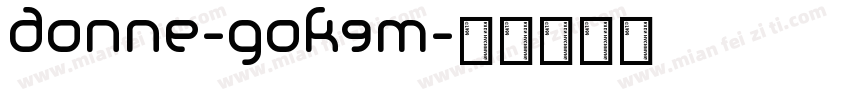 Donne-GOK9m字体转换