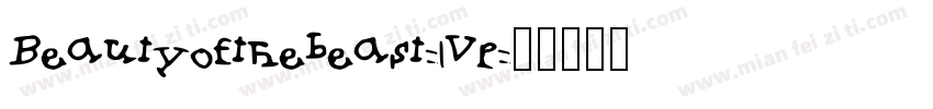 Beautyofthebeast-1Vp字体转换