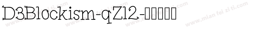 D3Blockism-qZl2字体转换