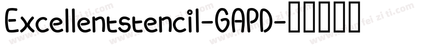 Excellentstencil-GAPD字体转换