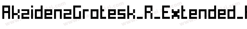 AkzidenzGrotesk_R_Extended_Regular字体转换