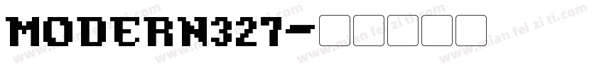 Modern327字体转换