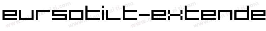 Eursotilt-Extended字体转换