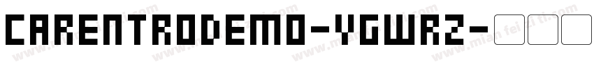 Carentrodemo-VGWRz字体转换