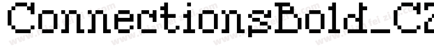 ConnectionsBold_CZEX0AA0字体转换