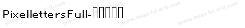 PixellettersFull字体转换 PixellettersFull字体转换