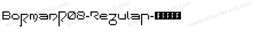 BowmanW08-Regular字体转换