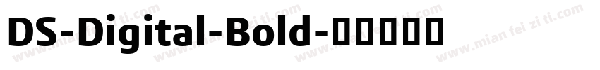 DS-Digital-Bold字体转换