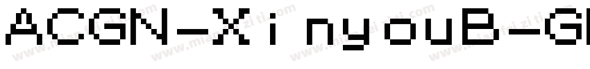 ACGN-XinyouB-GB字体转换
