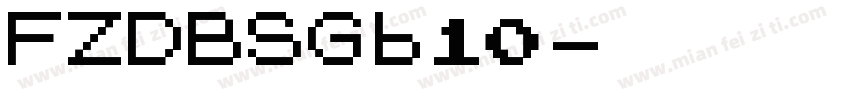 FZDBSGb10字体转换