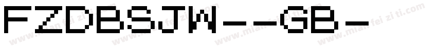 FZDBSJW--GB字体转换