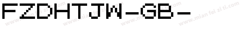 FZDHTJW-GB字体转换