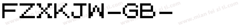 FZXKJW-GB字体转换