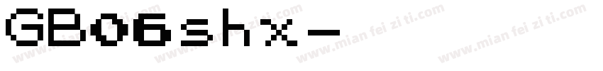 GB06shx字体转换