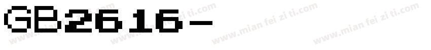 GB2616字体转换