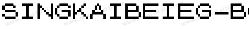 SINGKAIBEIEG-BOLD-GB字体转换
