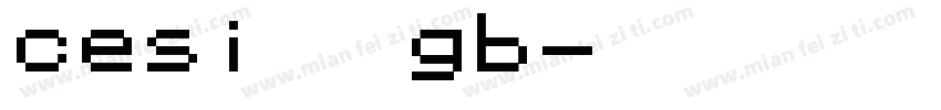 cesi黑体gb字体转换