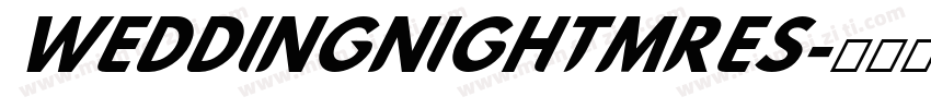 WEDDINGNIGHTMRES字体转换