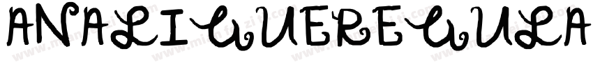 ANALIGUEREGULAR字体转换