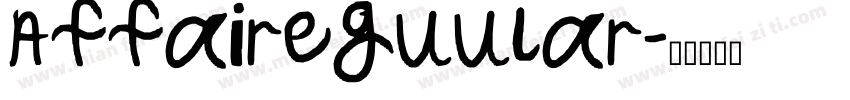 Affaireguular字体转换