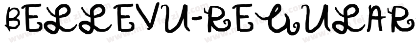 BELLEVU-REGULAR字体转换