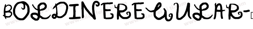 BOLDINEREGULAR字体转换